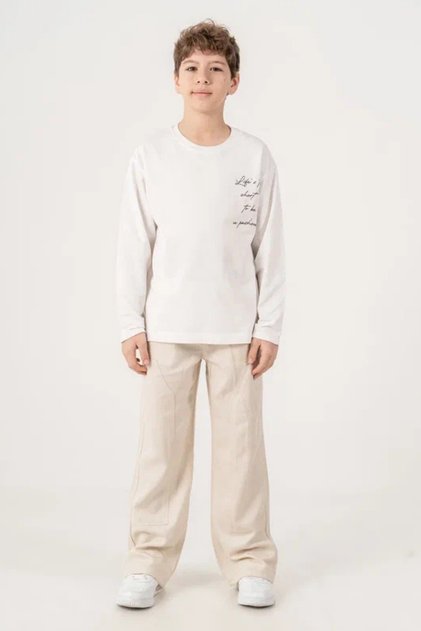 Boy's Sectional Linen Trousers City Style 5500