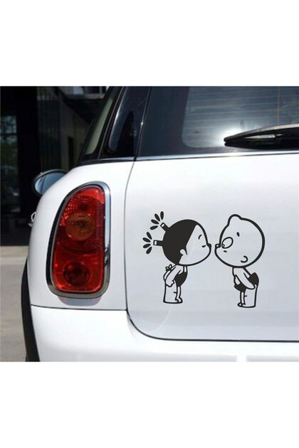 Kiss Child Vehicle, Car, Auto, Motorcycle, Helmet, Laptop, Glass Sticker 13X10 cm