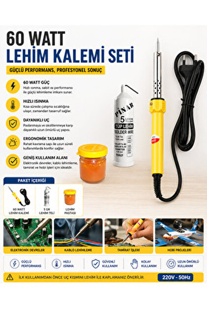 ORH Market 80W Yüksek Kalite Digital LCD Seramik Rezistörlü Kalem