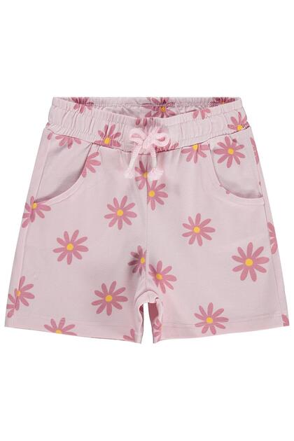 Daisy Patterned Shorts for 2-5 Years - Powder