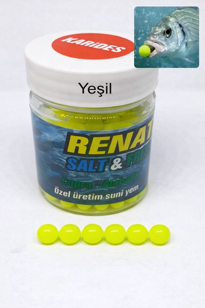 Renatbait Deniz Ve Tatlı Su Levrek Çupra Alabalık Havyar Silikon Yem Karides Kokulu 6 Mm (90 Adet)