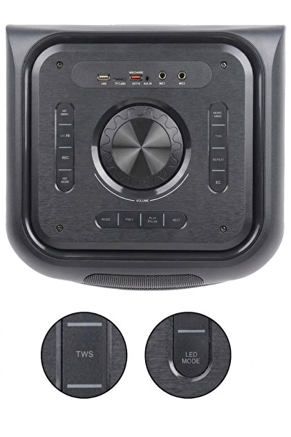Midex MXR-2000 Mikrofonlu Portatif Taşınabilir Ses Sistemi