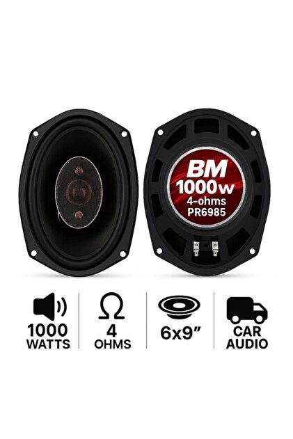 Moonstar Ms-6998 16x24cm 1000w Oval Hoparlör Takımı - Fiyatı