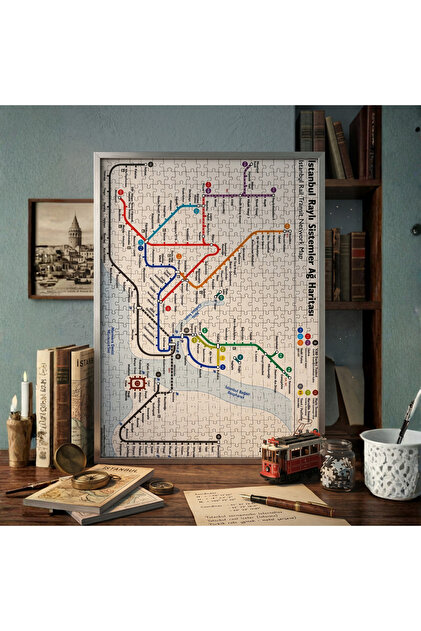 Soi Craft 500 Parça Puzzle Rayların İzinde İstanbul Metro Hattı