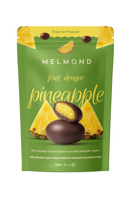 Melmond Sütlü Çikolata Kaplı İnfüze Edilmiş Ananas Draje - Fiyatı