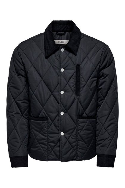 ONSJOHNNY QUILT JACKET OTW Erkek Siyah Ceket - 22034877