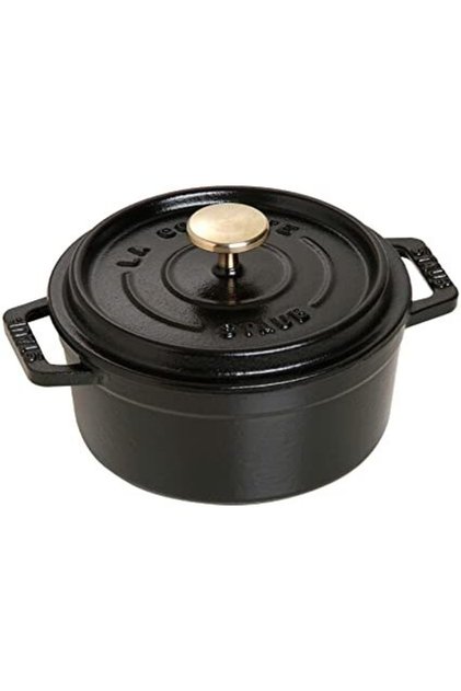 Cocotte rotundă 12cm neagră, fontă