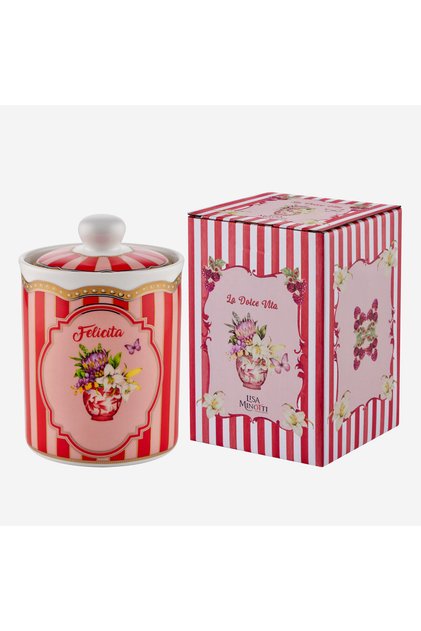Puglia Red Porcelain Storage Container 700 ml