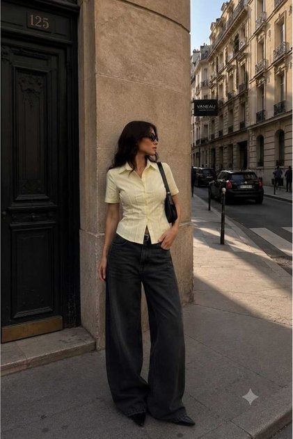 Short Sleeve Shirt with Belt Detail