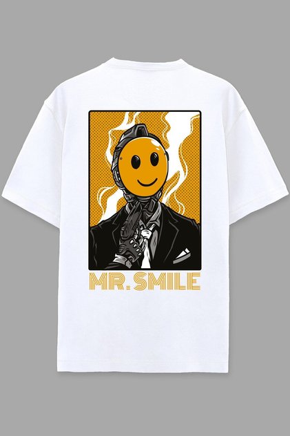 Domnul. Tricou supradimensionat Smile