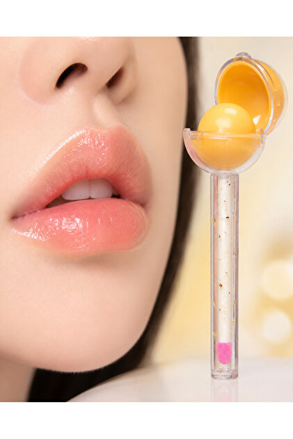 Korean Makeup - Sari Renk Lollipop Double-Sided Balm and Gloss