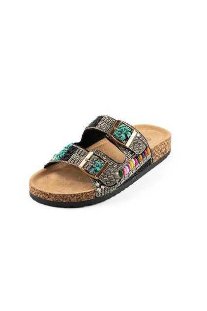 24Y102-2 Authentic Women's Slippers with Cork Sole