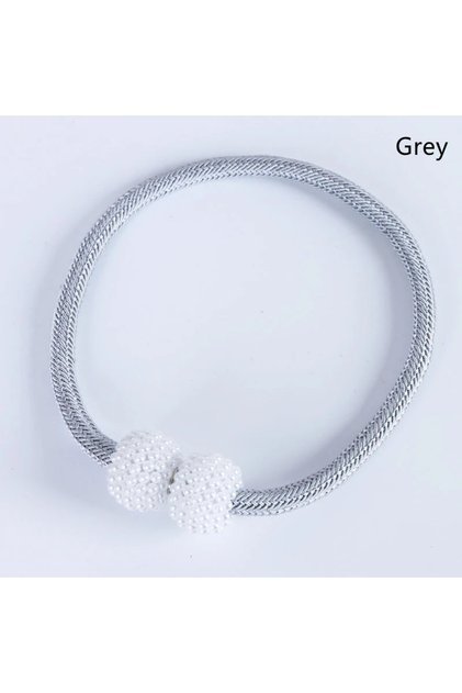 1PC Grey 1/2PCS Pearl Magnetic Curtain Clip Curtain Holders Tie Back Buckle Clips Hanging Ball Buckl