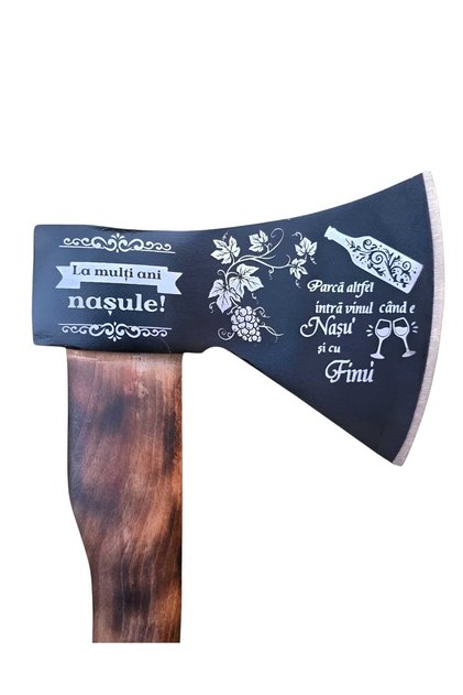 Topor personalizat "La multi ani Nasul" 1000g, coada lemn 38 cm.