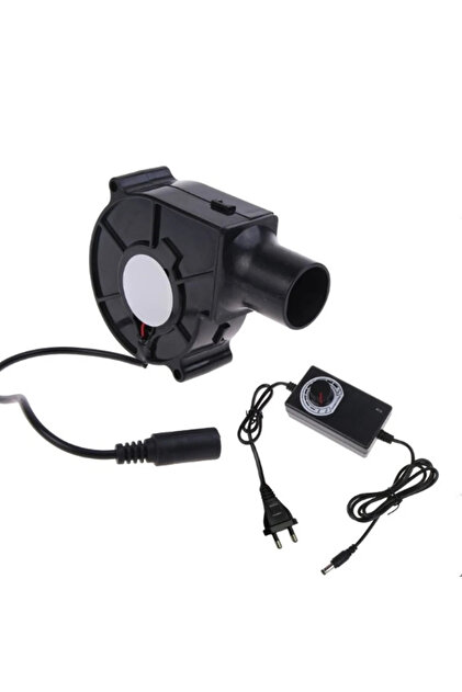 EU Plug 220V BBQ Fan Handheld Cooking Tool Adjustable Speed Air Blower for Barbecue Grill Camping US