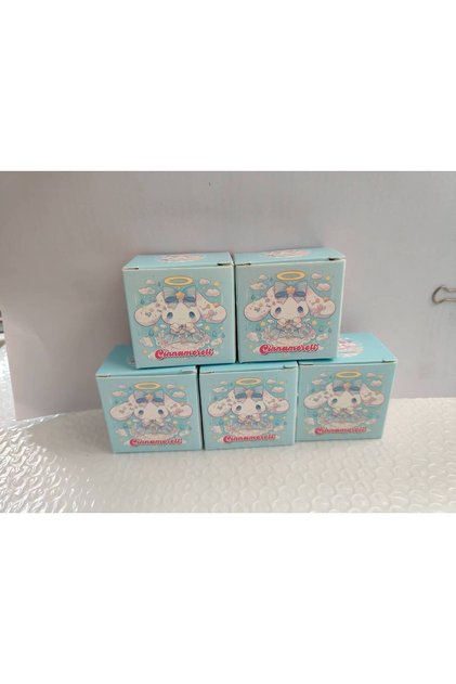 Folding box random 5pcs Cinnamoroll Blind Box Cute Big Ear Dog Mini Figures Set Kawaii Anime Doll De