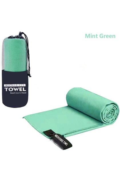 40X80CM mint green Quick-Dry Sports Towel 40X80/76X152CM Microfiber Running Yoga Gym Fitness Basketb