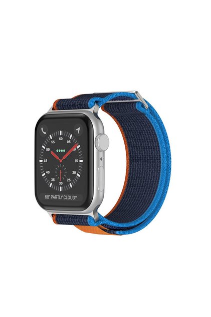 Найлонова каишка Trail Apple Watch Ultra 2/Ultra/SE/9/8/7/6/5/4/3/2/1 - 42/44/45/49MM, тъмносин