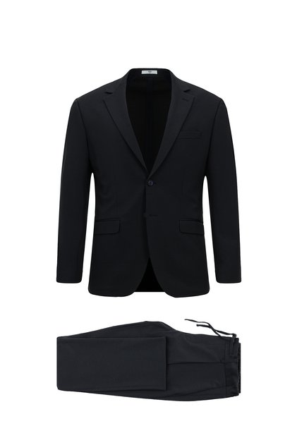 8 Drop Long Slim Fit Uzun Dar Kesim Mono Yaka Beli Lastikli İpli Örme Likralı Esnek Çizgili Yarım Astar Takım Elbise