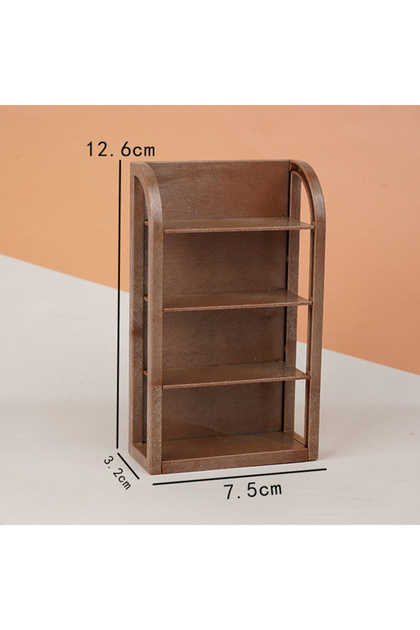 Coffee 1:12 Dollhouse Miniature Supermarket Shelf Display Stand Storage Rack Scene Decor Toy Doll Ho