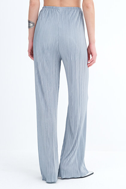 Addax Piliseli Wide Leg Pants Pn01470- Trendyol