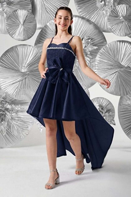 Erkut Evening Dress 10-15 Years Old Navy Blue