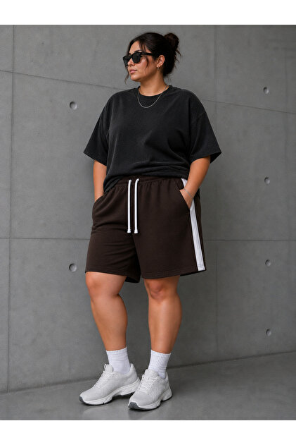 Women's Striped Combed Cotton Shorts
