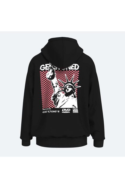 Oversize Get Stoned Oldschool Unisex Hoodie