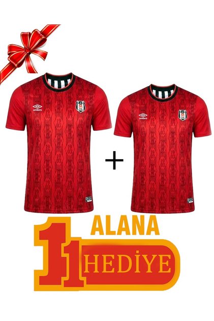Orijinal 25/26 Kırmızı Forma 1 Alana 1 Hediye