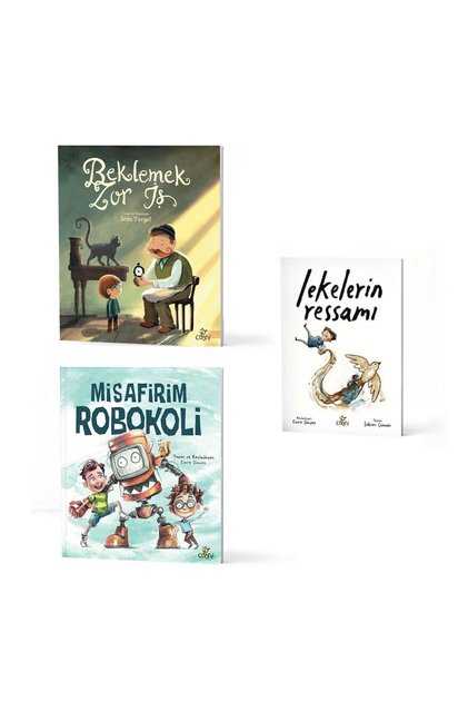 3'lü fırsat set ( Lekelerin Ressamı, Misafirim Robokoli, Beklemek Zor İş)