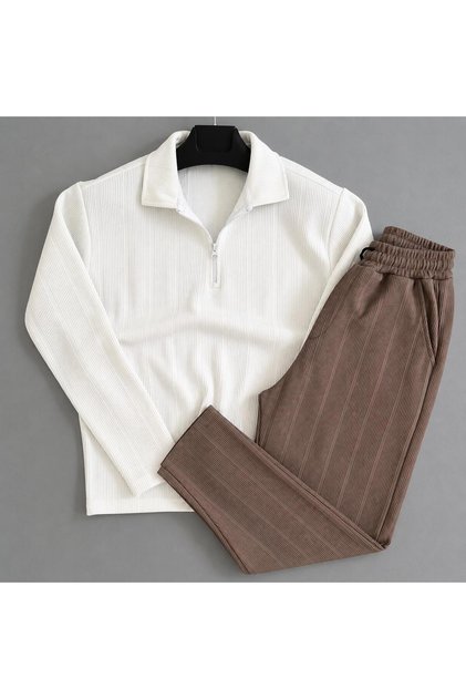 MEN'S OTTOMAN FABRIC TOP AND BOTTOM SET
