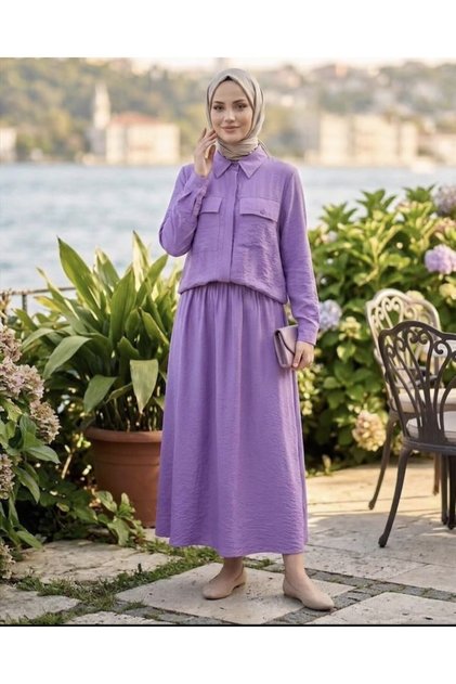Skirt Shirt Double Bottom Top Set