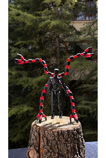 moifugyia Lucky 13 Aksiyon Figürü Robot Oyuncak 13cm Siyah ve