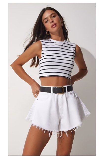 New Season Women's Palazzo Denim Shorts