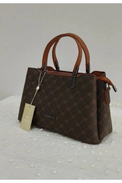 Stylish Modern Brown Dot Shoulder Bag Practical Suitable for Daily Use Handbag