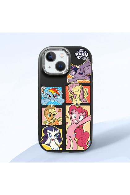 Black Silicone Case Compatible with iPhone 13 Mini with Shock-Absorbing Camera Protections