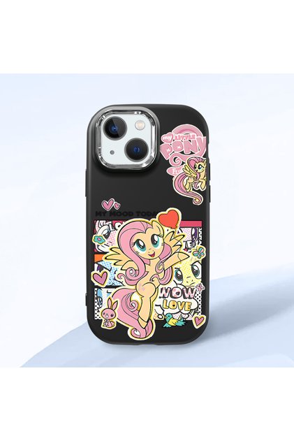 Black Silicone Case Compatible with iPhone 13 Mini with Shock-Absorbing Camera Protections