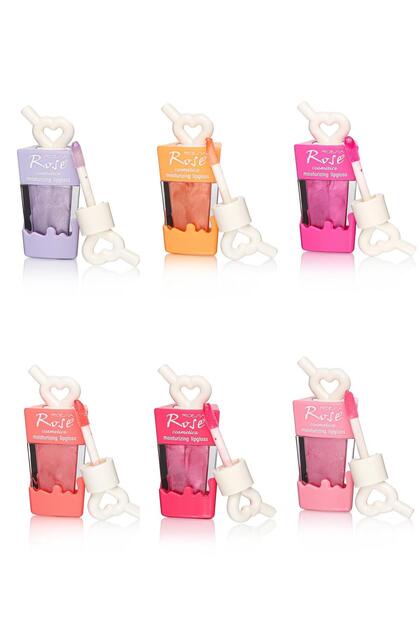 Rose 6'lı Dondurma Model Dudak Nemlendirici Lip Gloss