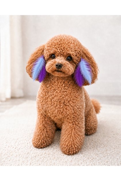 Küçük Irk Köpekler İçin Süs Tüy Aksesuar