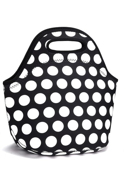 Silk Route - Insulated Neoprene Lunch Bag for Kids & Adults, Reusable & Washable Tote with Premium Stitching