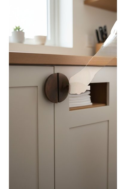 Luna Wooden Large Handle, Bathroom Handle, Cabinet Handle, Drawer Handle, Door Handle, Wardrobe Handle, Handle, Grip
