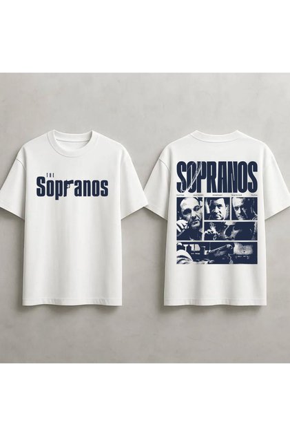 The Sopranos Printed Unisex 100% Cotton Lu Oversized T-Shirt