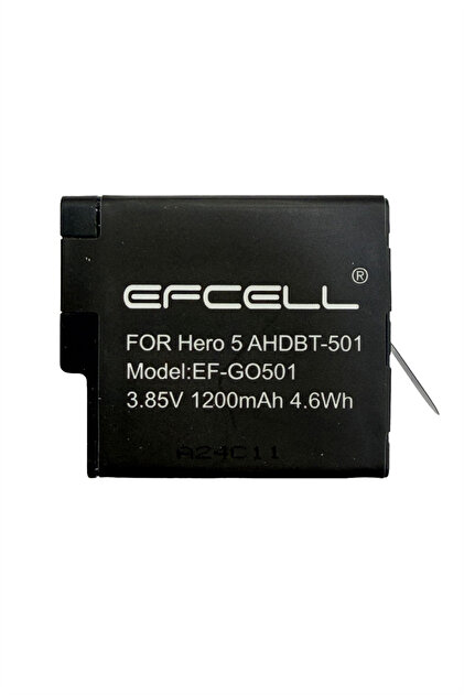 Efcell GoPro Hero 5 / 6 / 7 Uyumlu Yedek Batarya Pil (AHDBT-501
