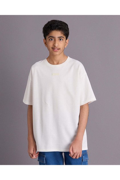 Senior Boys White Plain T-Shirt