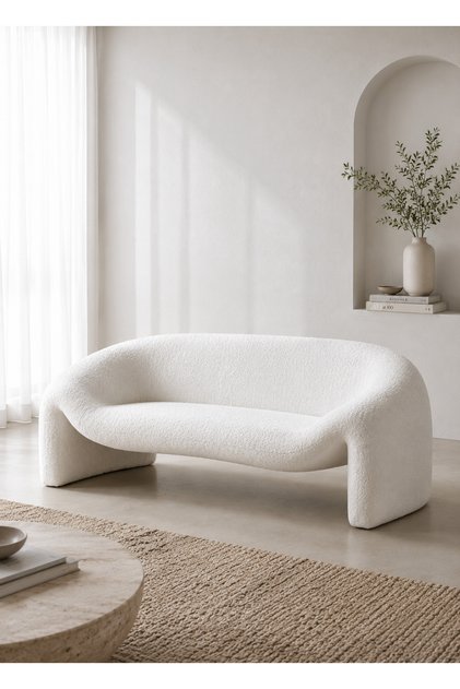 Soft Kavisli Modern Koltuk