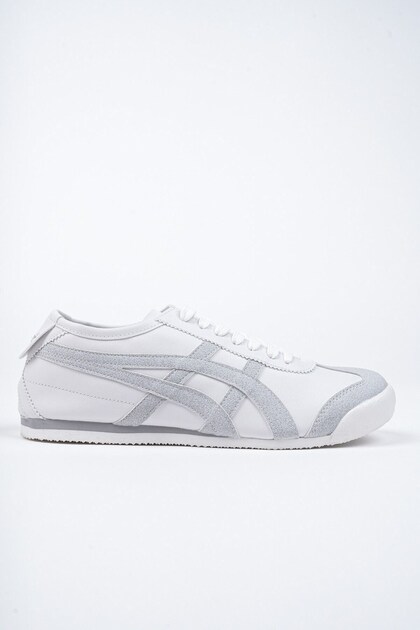 Comfortable Lace-Up Casual Sneaker Shoes White-Grey Men's Sports Shoes