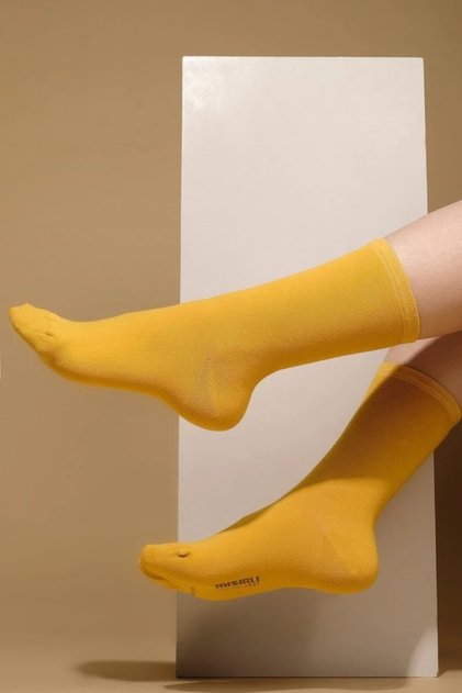 Women's Modal Single Sock Socks Yellow