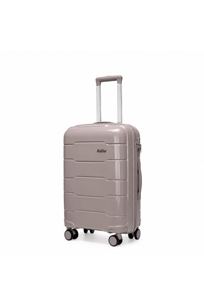 24 Inch Medium Suitcase for Travel, PP Unbreakable Hard Shell Luggage, 360° Spinner Wheels
