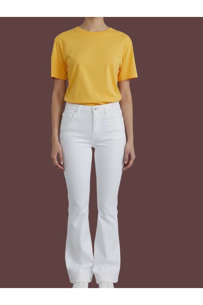 Women's Trendy White Spanish Denim Pants