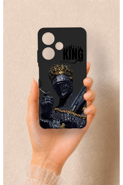 Infinix Hot 30I Compatible King Patterned Silicone Case